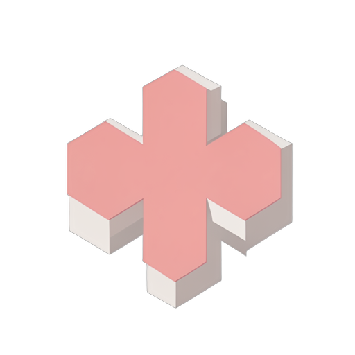 Isometric Medisch kruis