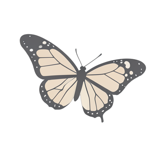 Isometric Monarch vlinder