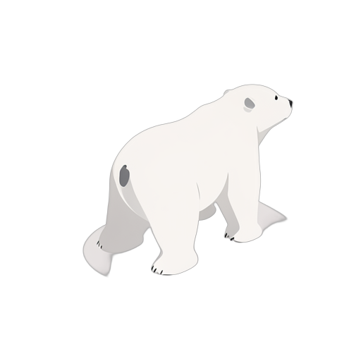 Isometric دب قطبي