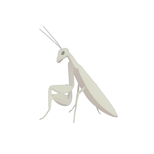 Isometric praying mantis