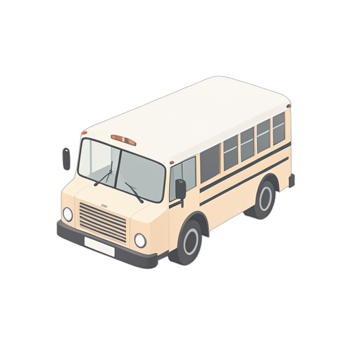 Isometric School Bus