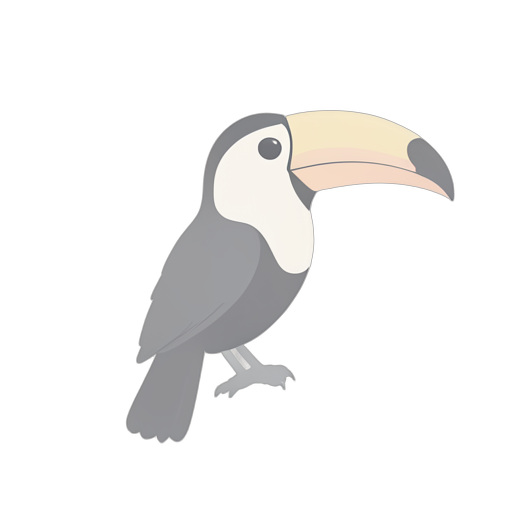 Isometric toucan