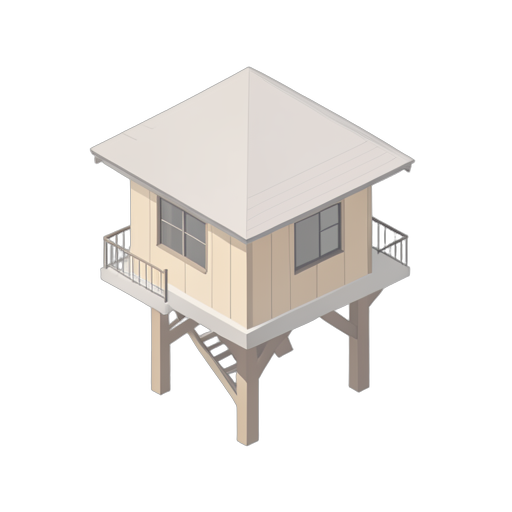 Isometric Casa da árvore