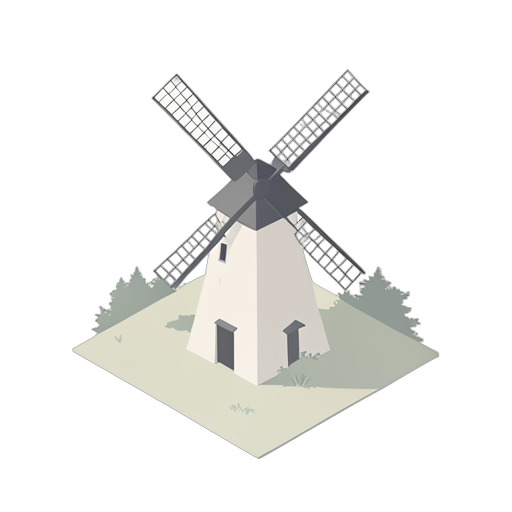 Isometric طاحونة