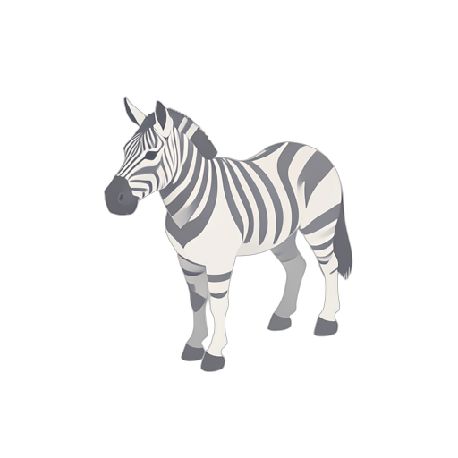 Isometric Zebra