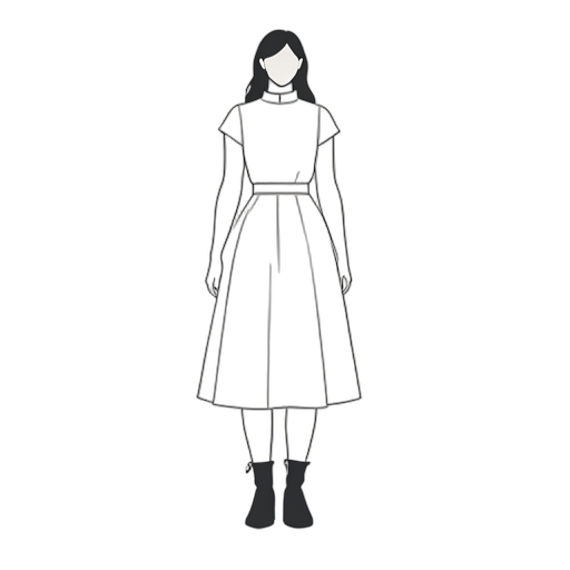 Line Art 앵클 부츠