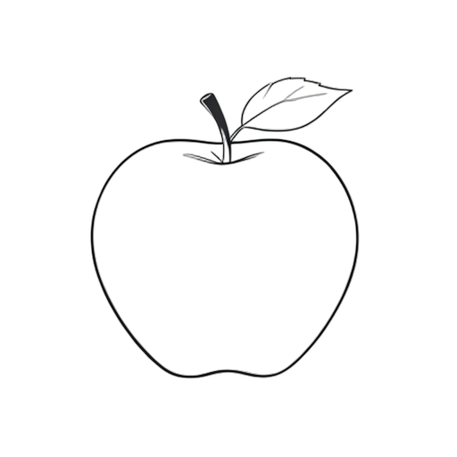 Line Art Maçã