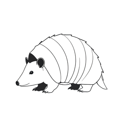 Line Art armadillo