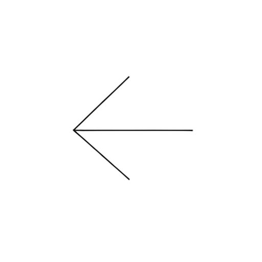Line Art Arrow Left