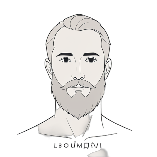 Line Art Beard