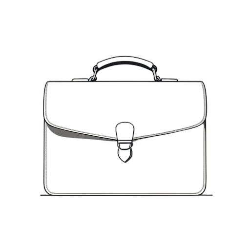 Line Art Briefcase