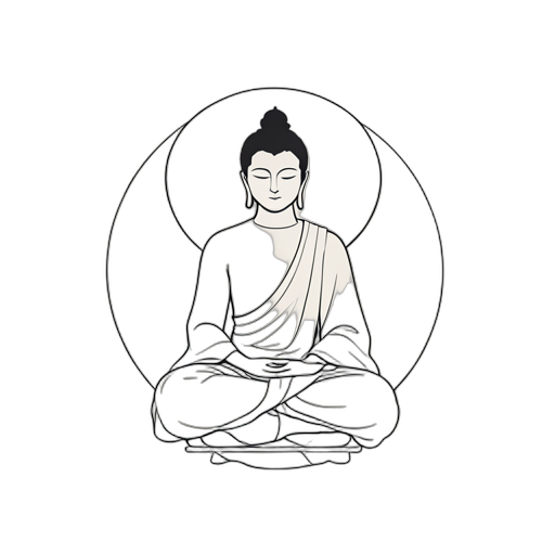 Line Art Будда