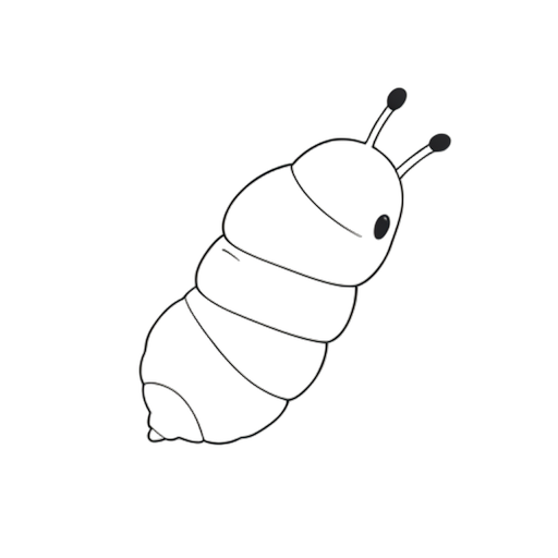 Line Art Caterpillar