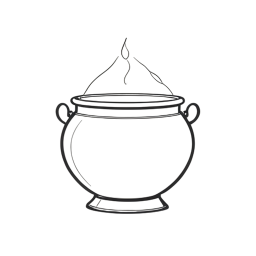 Line Art Cauldron