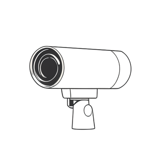 Line Art CCTV-Kamera