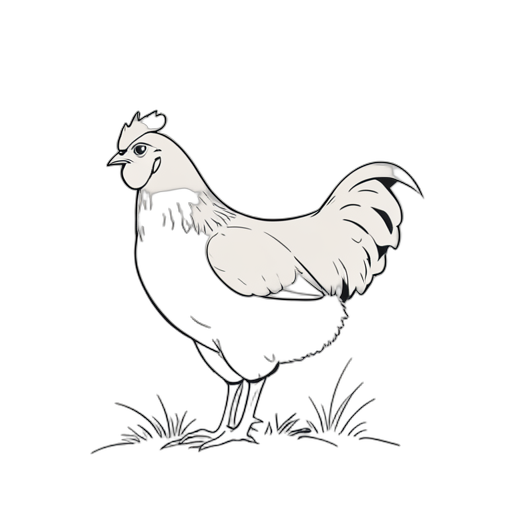 Line Art Chicken