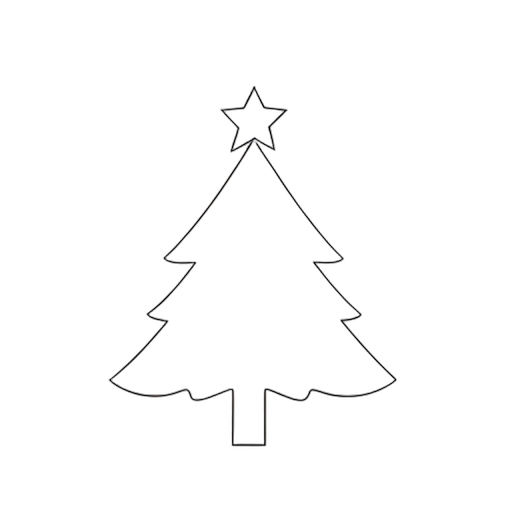Line Art Noel Yıldızı