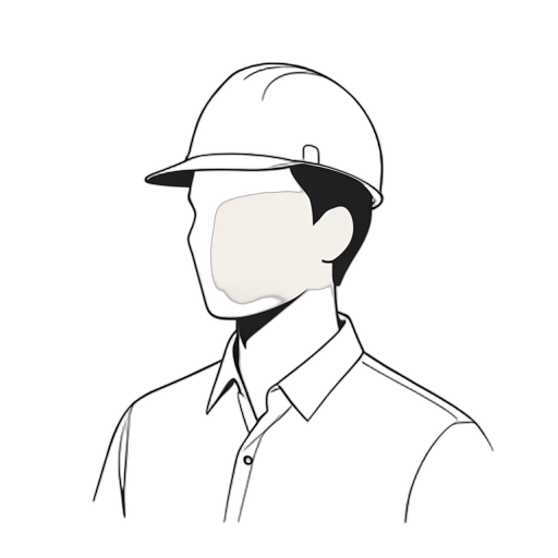 Line Art Construction Worker