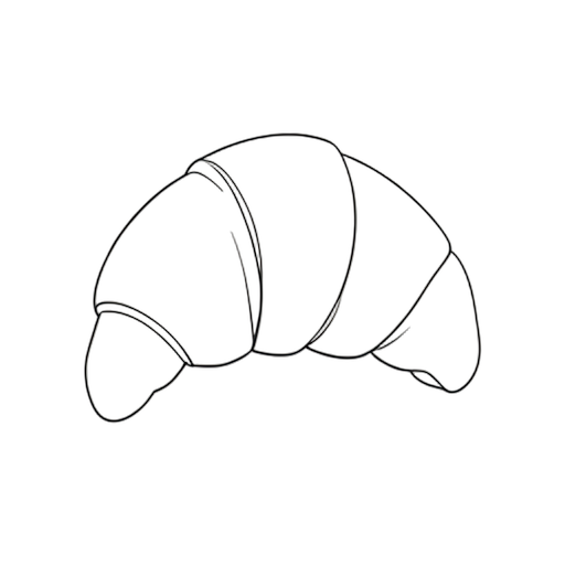 Line Art Croissant