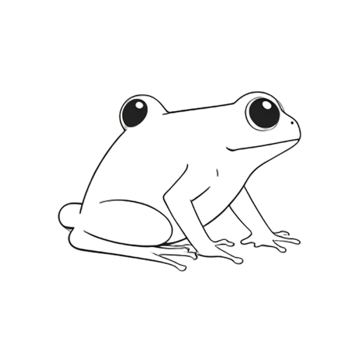 Line Art Rana venenosa