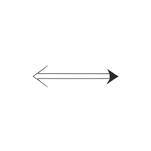 Line Art Doble flecha a la izquierda