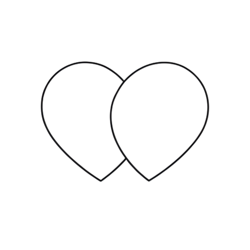 Line Art Doble corazón