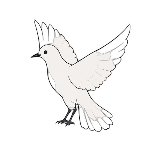 Line Art Pigeon