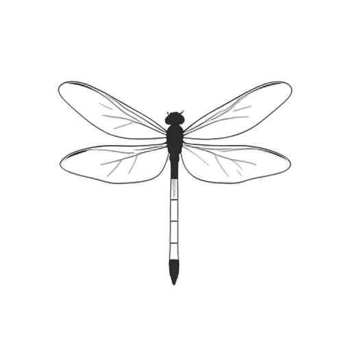 Line Art Dragonfly
