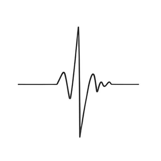 Line Art ECG Heartbeat