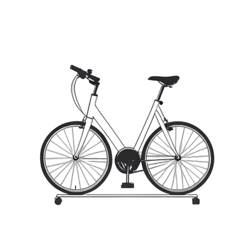 Line Art Exercise Bike