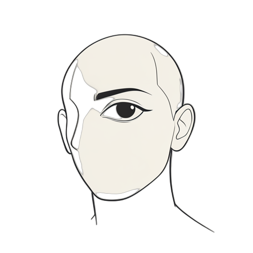 Line Art عين مغلقة