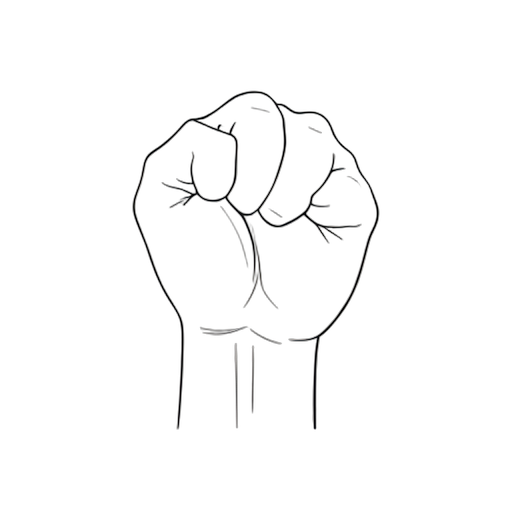 Line Art кулак