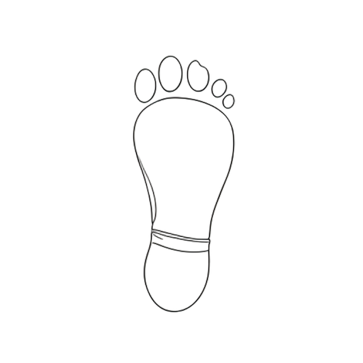 Line Art รอยเท้า