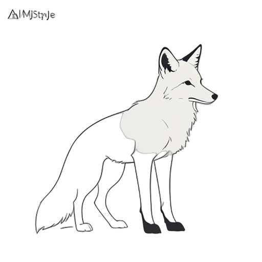 Line Art volpe