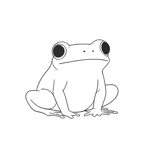 Line Art Frog