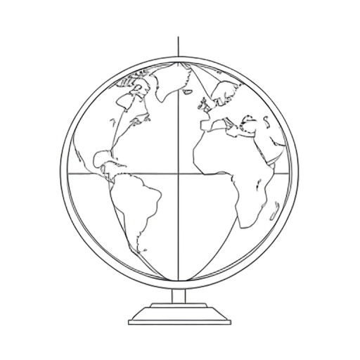 Line Art Globus