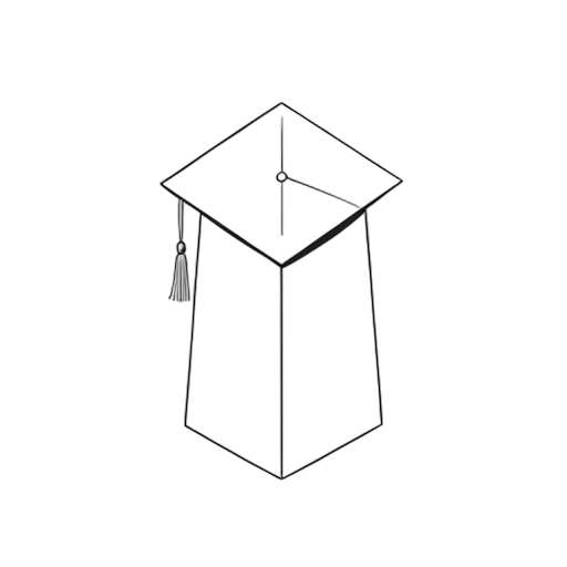 Line Art Graduation Gown