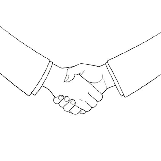 Line Art Bắt tay