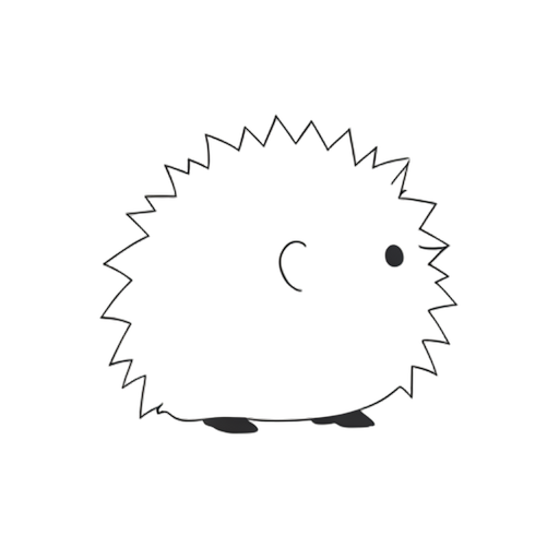 Line Art Hedgehog