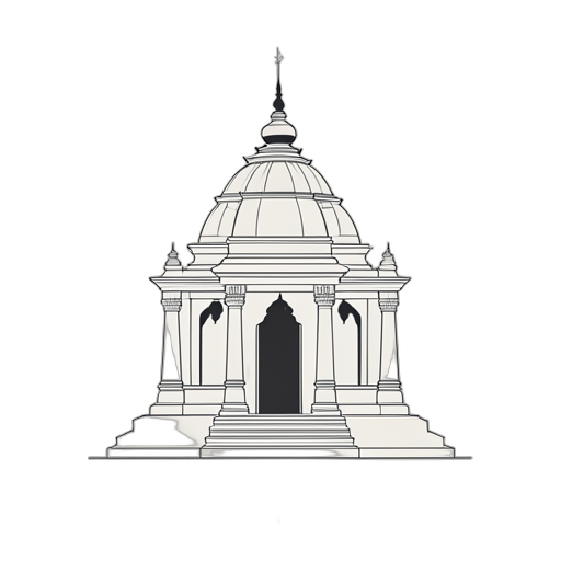 Line Art Tempio Hindu