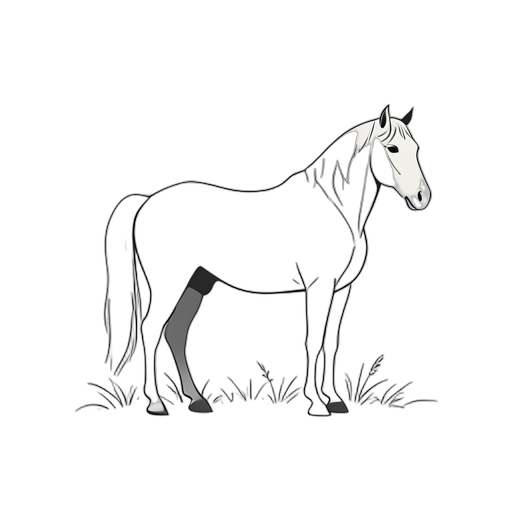 Line Art Лошадь