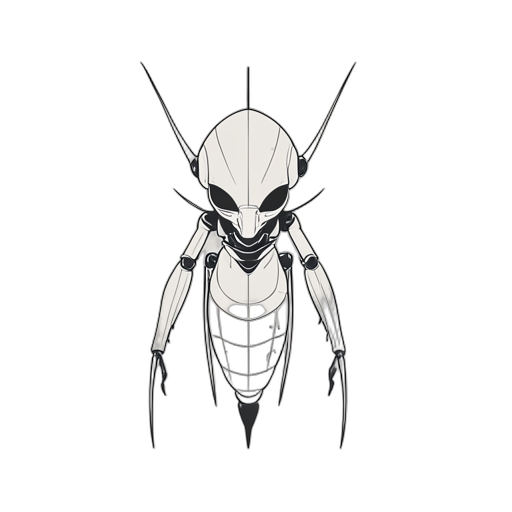 Line Art Insectoid Alien