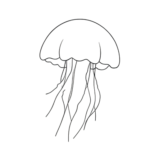 Line Art Jellyfish
