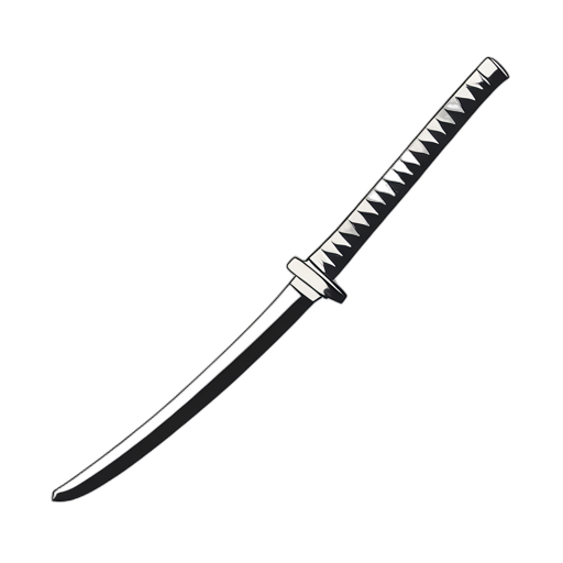 Line Art katana