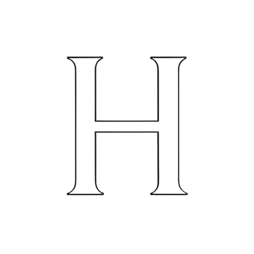 Line Art Letter H