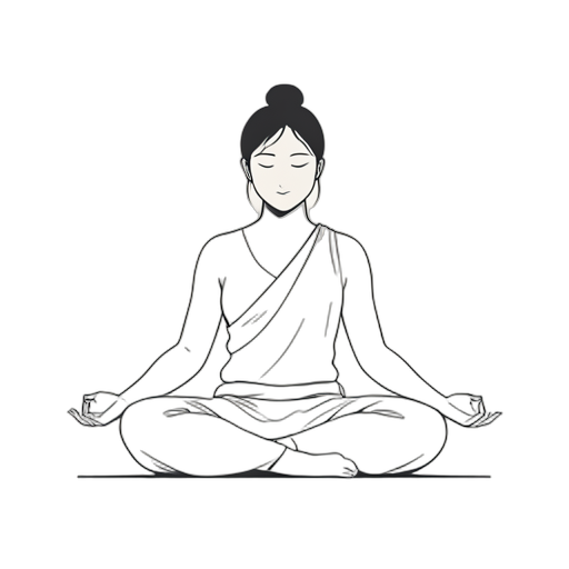 Line Art Meditación