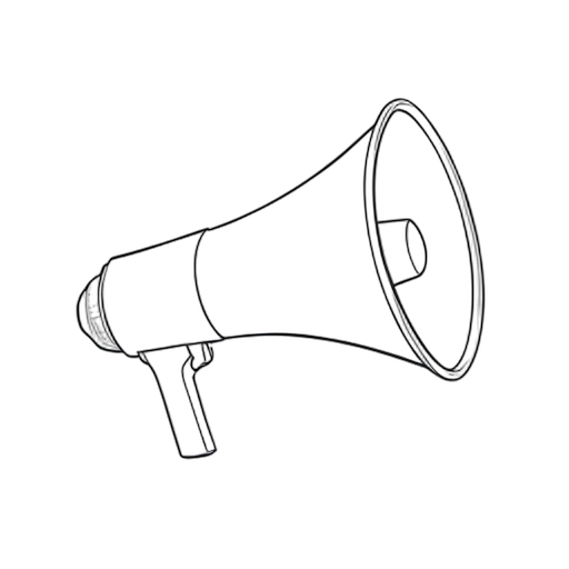 Line Art Megafono