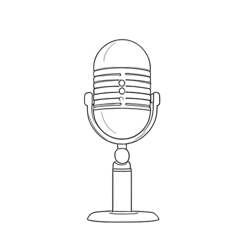 Line Art Microphone