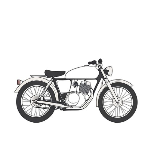 Line Art 오토바이