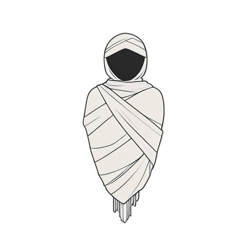 Line Art Mummy